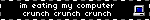 eating my computer blinkie